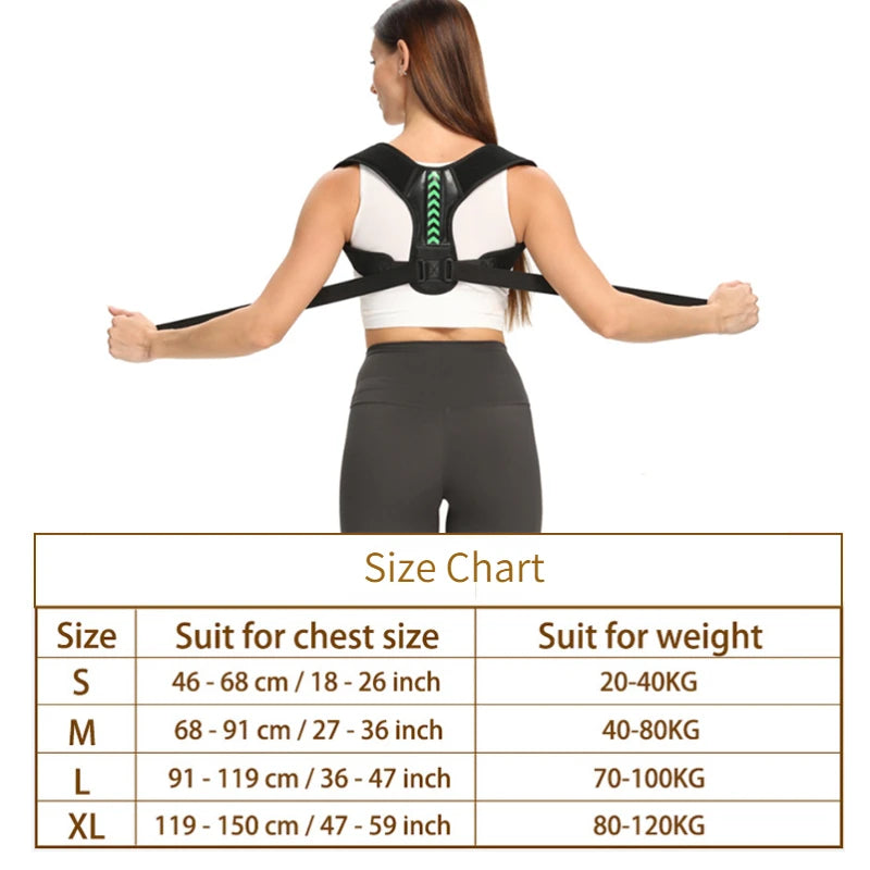 Adjustable Back Shoulder Posture Corrector Belt